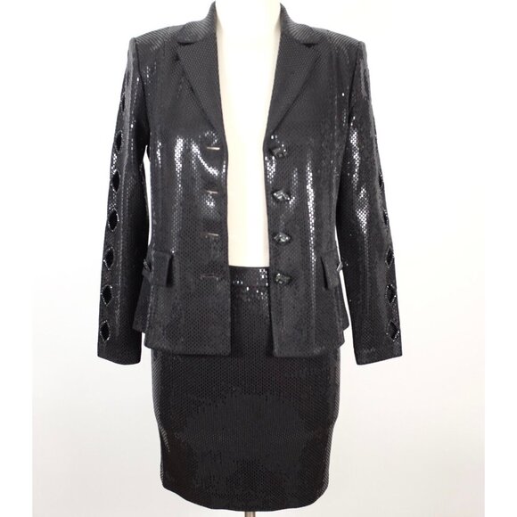 St. John | Jackets & Coats | St John Couture Evening Marie Gray Sz 2 ...